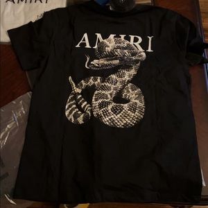 Amiri shirt, size medium color black and white